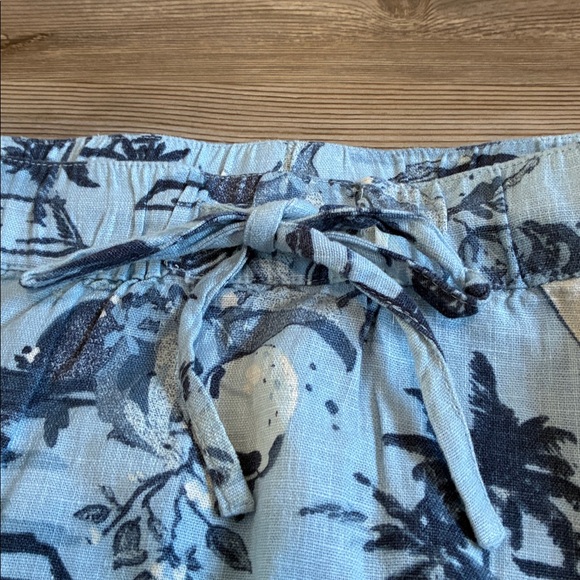 Denim & Co. Women's Naturals Sailboat print Linen Blend Midi Skirt XLP NWOT - Picture 5 of 10